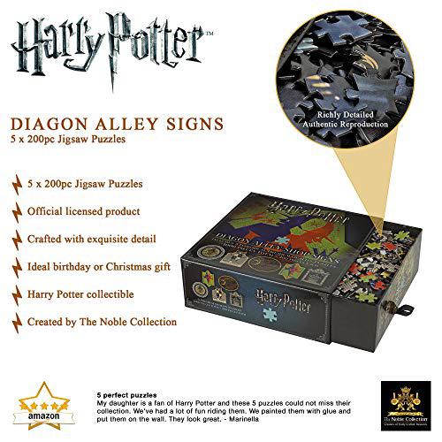 the noble collection harry potter diagon alley shop signs puzzle
