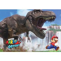 USAopoly super mario odyssey the chase 1000 piece jigsaw puzzle | super mario odyssey video game collectible puzzle | mario bros toys