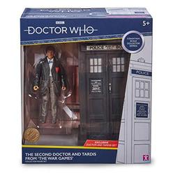 doctor who 2nd dr & tardis set - classic doctor who action figure & tardis set - doctor who merchandise - character options -