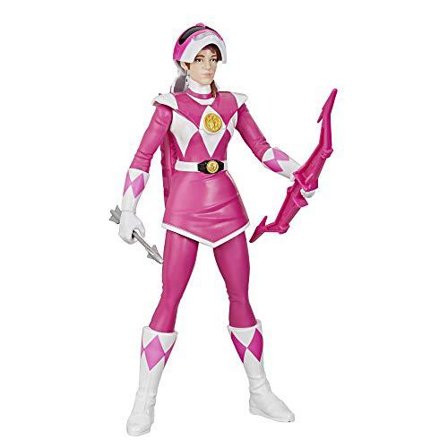 power rangers mighty morphin power rangers pink ranger morphin hero 12-inch action figure toy with accessory, inspired by the