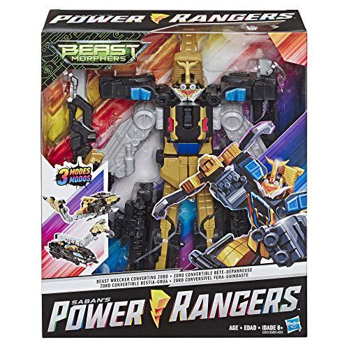 power rangers beast morphers beast wrecker zord converting action figure toy from tv show