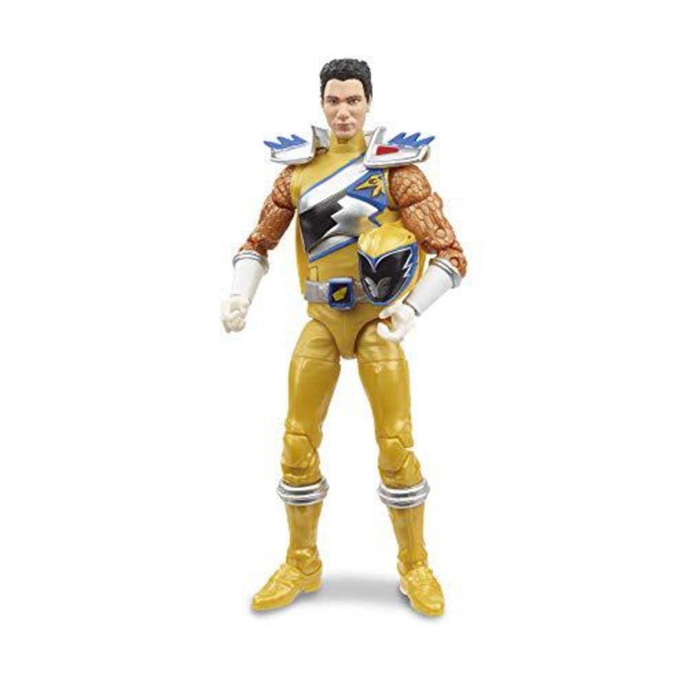 power rangers lightning collection 6" dino charge gold ranger collectible action figure toy with accessories