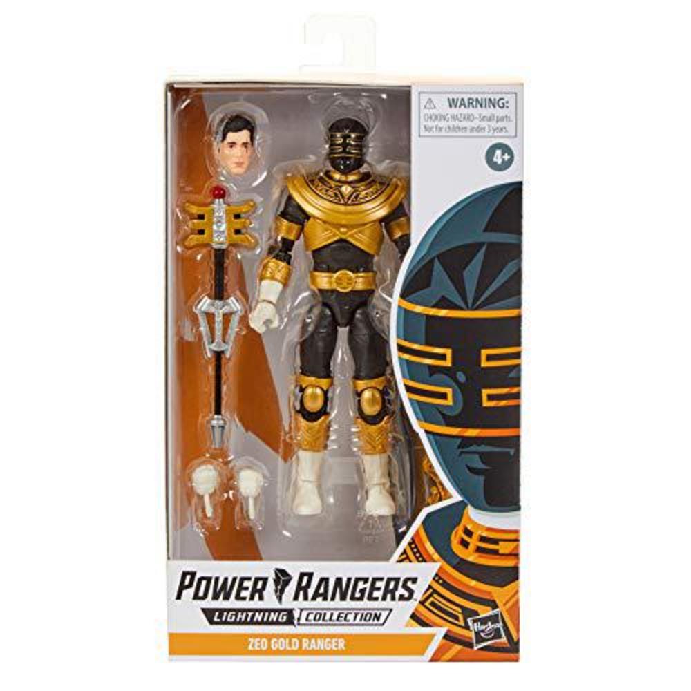 power rangers lightning collection zeo gold ranger 6-inch premium collectible action figure toy with accessories