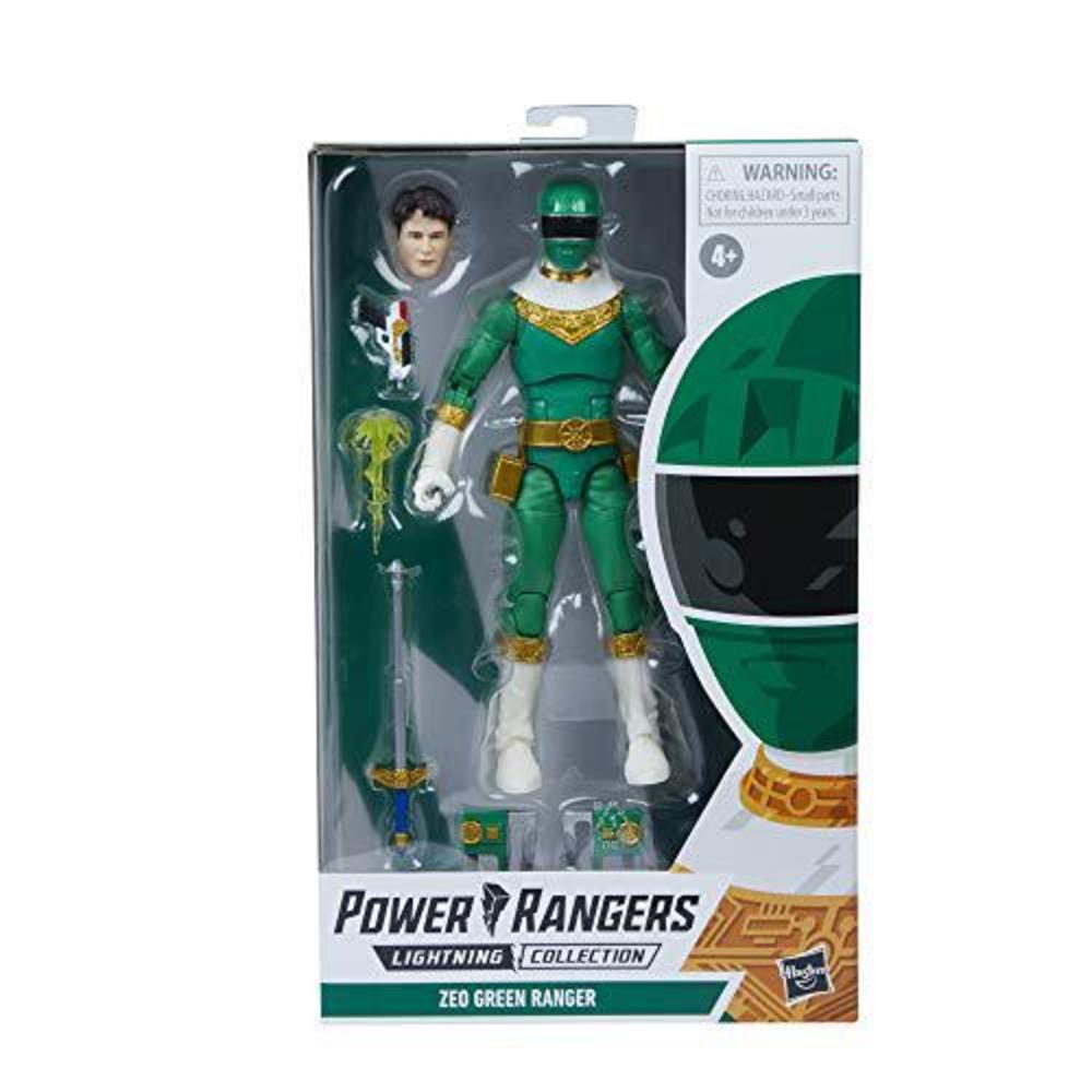 power rangers lightning collection zeo iv green 6-inch premium collectible action figure toy with accessories