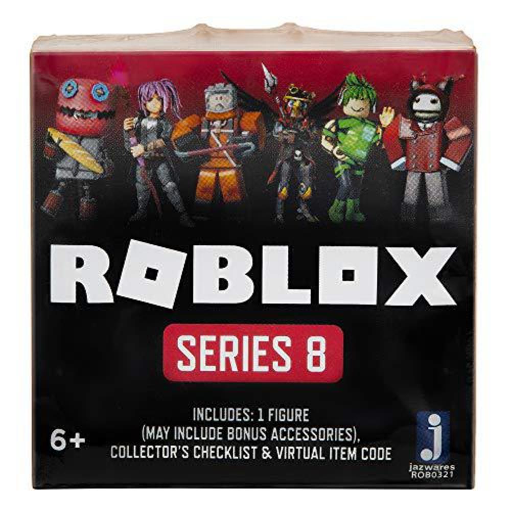 roblox action collection - series 8 mystery figure 6-pack [includes 6 exclusive virtual items]