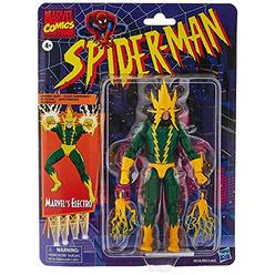 spider-man hasbro marvel legends series 6-inch collectible marvel?s electro action figure toy retro collection