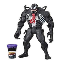 spider-man maximum venom, venom ooze 12.5-inch figure with ooze-slinging action, can of ooze, ages 4 and up