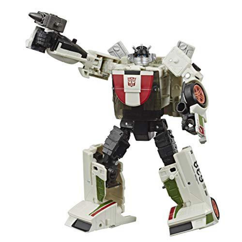 transformers toys generations war for cybertron: earthrise deluxe wfc-e6 wheeljack action figure - kids ages 8 & up, 5