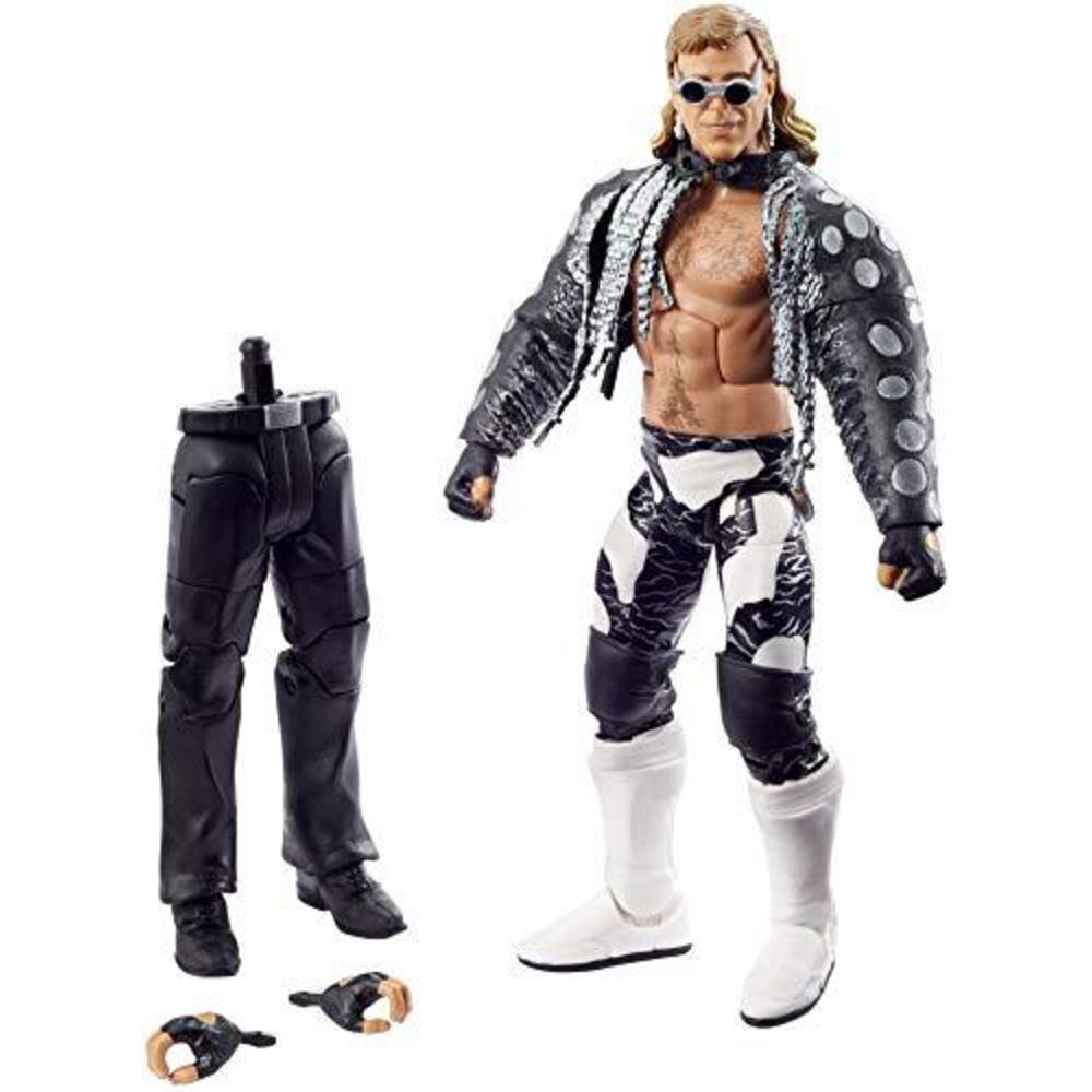 wwe wrestlemania 37 elite collection shawn michaels action figure with entrance vestsunglasses and paul ellering and rocco bu
