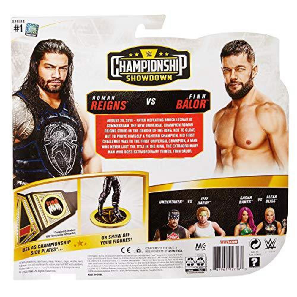 wwe roman reigns vs finn balor championship showdown 2 pack 6 in action figures monday night raw battle pack for ages 6 years