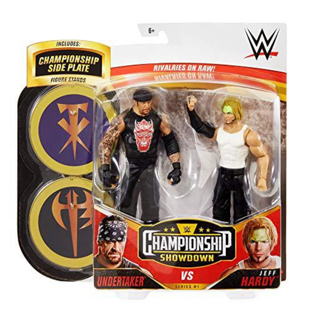 wwe undertaker vs jeff hardy championship showdown 2 pack 66 in action figures monday night raw battle pack for ages 6 years 