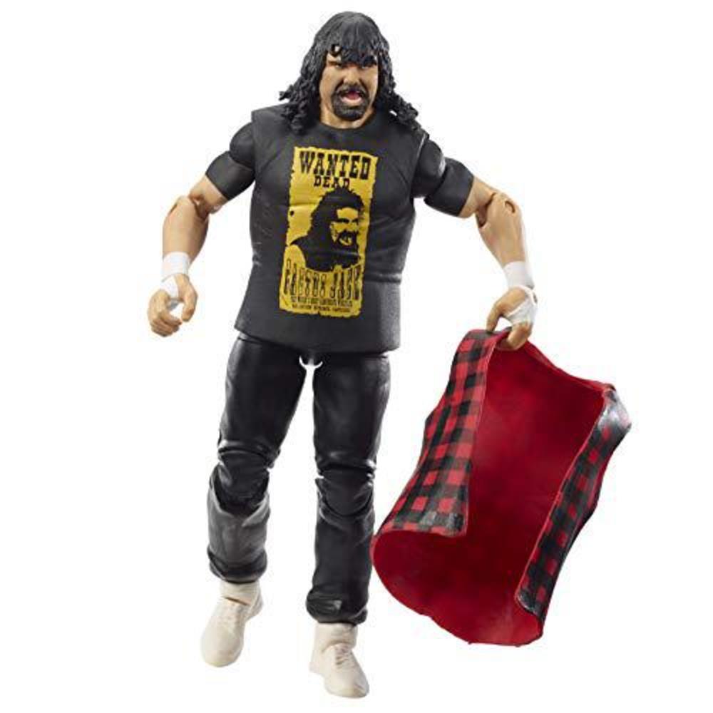WWE Mattel wwe mick foley elite collection wrestlemania 22 action figure with deluxe articulation, life-like detail, authentic ring gear