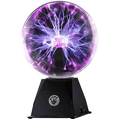 Kicko kicko purple plasma ball - 7 inch - nebula, thunder lightning,  plug-in - for parties, decorations, prop, kids, bedroom, home