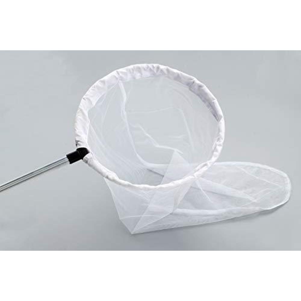 restcloud large insect and butterfly net bug catching net bird net with 14" ring, 32" net depth, handle extends to 36 inches 