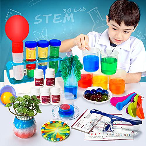 SNAEN Science Kit with 30 Science Lab Experiments,DIY STEM Educational Learning Scientific Tools for 3 4 5 6 7 8 9 10 11 Years O