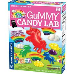 Thames & Kosmos Rainbow Gummy Candy Lab - Unicorns, Clouds & Rainbows! Sweet Science STEM Experiment Kit, Make Your Own Gummy