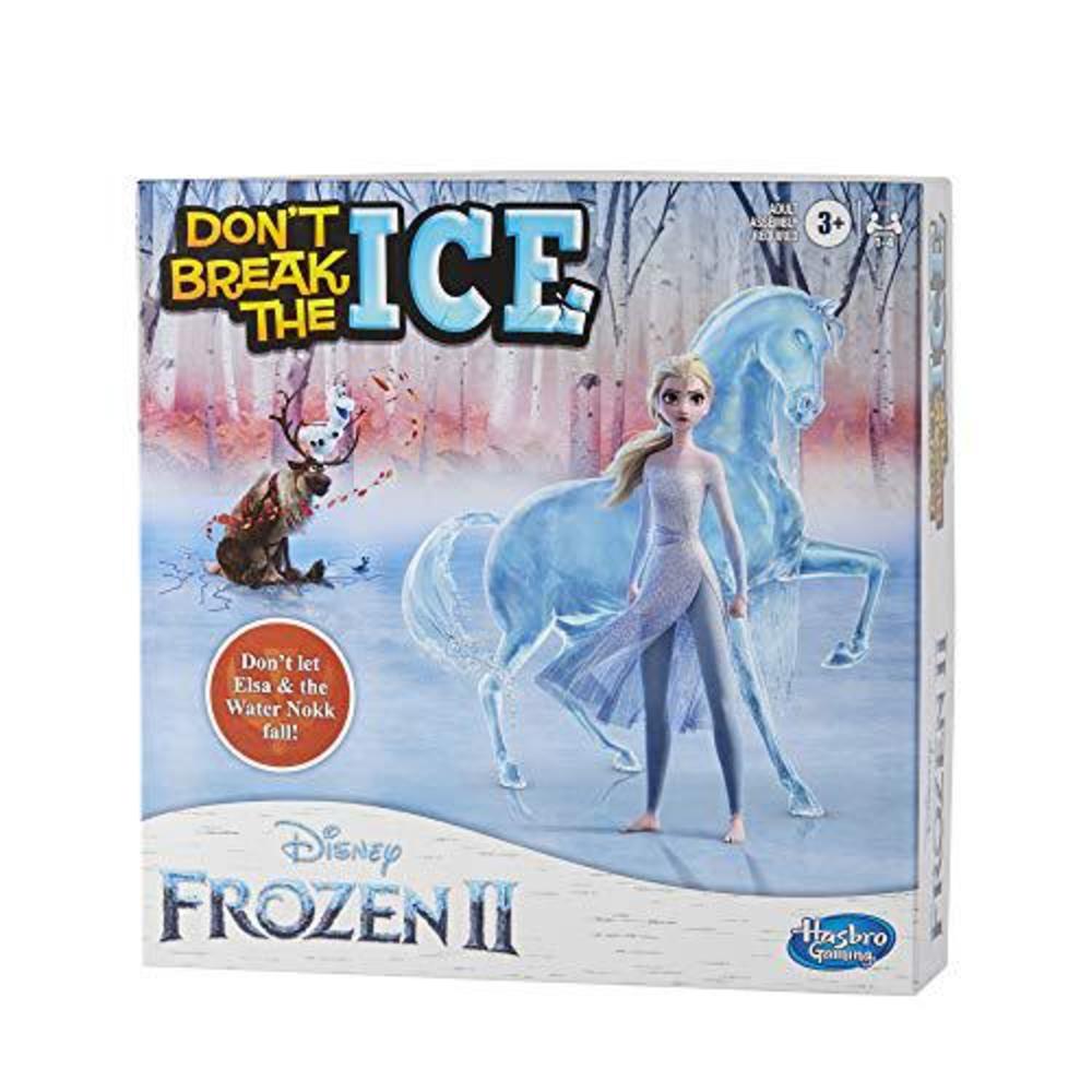 hasbro gaming don't break the ice disney frozen 2 edition game for kids ages 3 and up, featuring elsa and the water nokk ( ex
