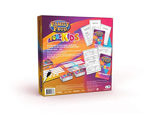  Family FEUD Kids Edition Card Game, Kid-Friendly