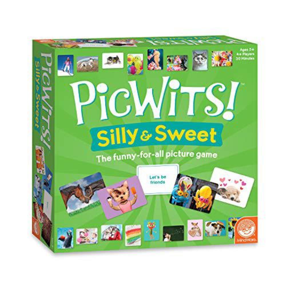 mindware picwits! silly & sweet - funny picture-to-caption party game for all ages & occasions - great game night activity fo