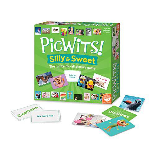 mindware picwits! silly & sweet - funny picture-to-caption party game for all ages & occasions - great game night activity fo