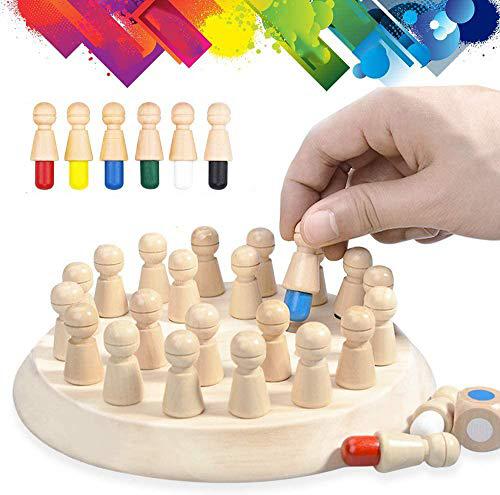 Alienation Show Incompatible wooden memory match stick chess game, moduer color memory chess, funny  block board game,memory match stick chess game,parent-