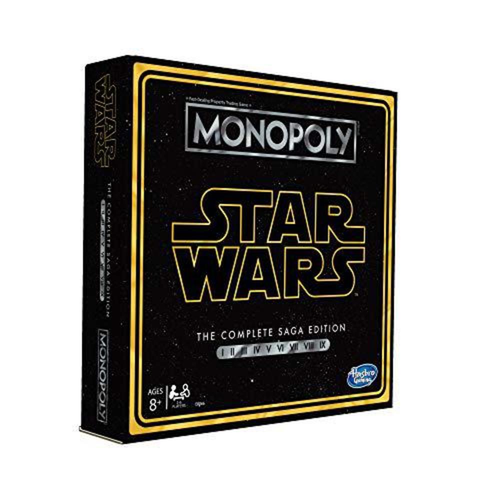monopoly: star wars complete saga edition board game for kids ages 8 & up