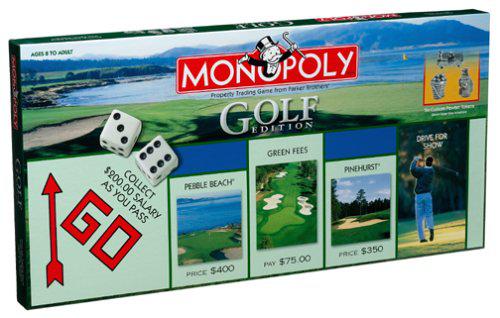 Monopoly The GOLF EDITION of the MONOPOLY Game