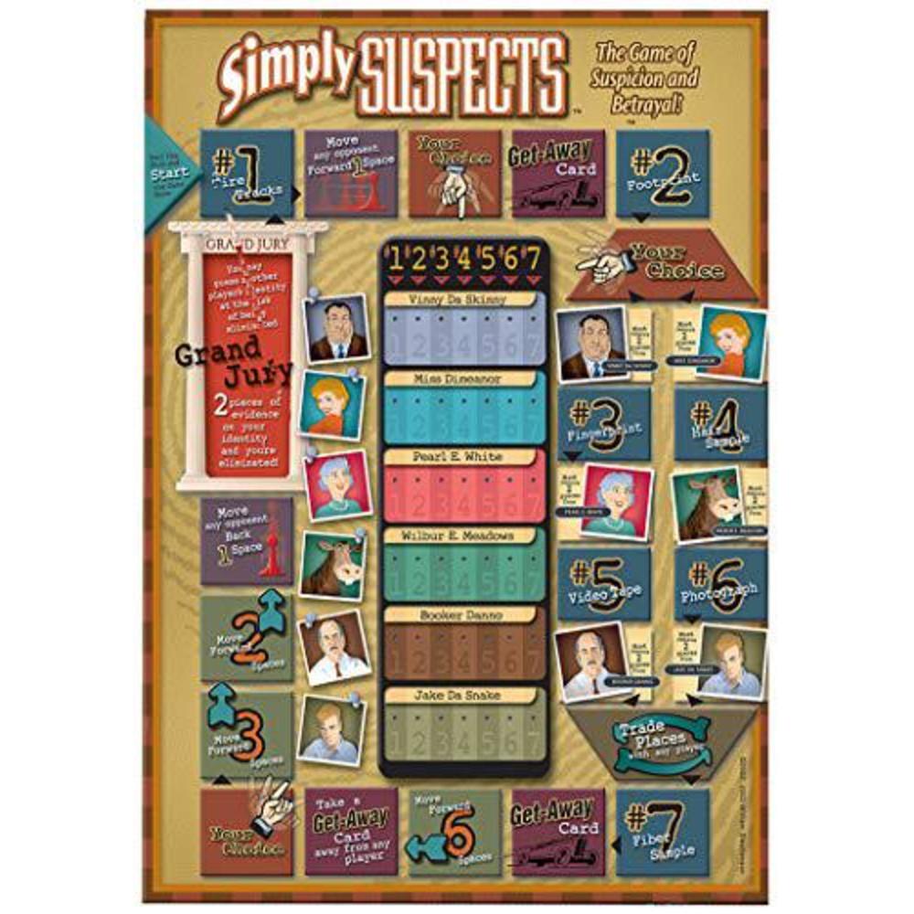 simply suspects - strategy board game - from spy alley
