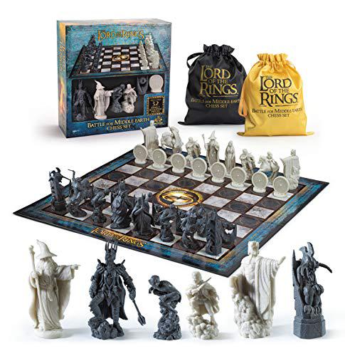 THE NOBLE COLLECTION lord of the rings battle for middle earth chess set