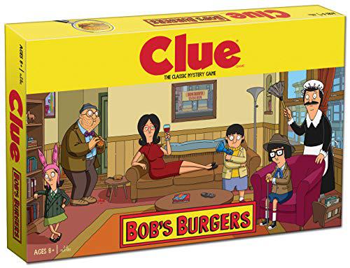 usaopoly clue bobs burgers board game | themed bob burgers tv show clue game | officially licensed bob's burgers game | solve