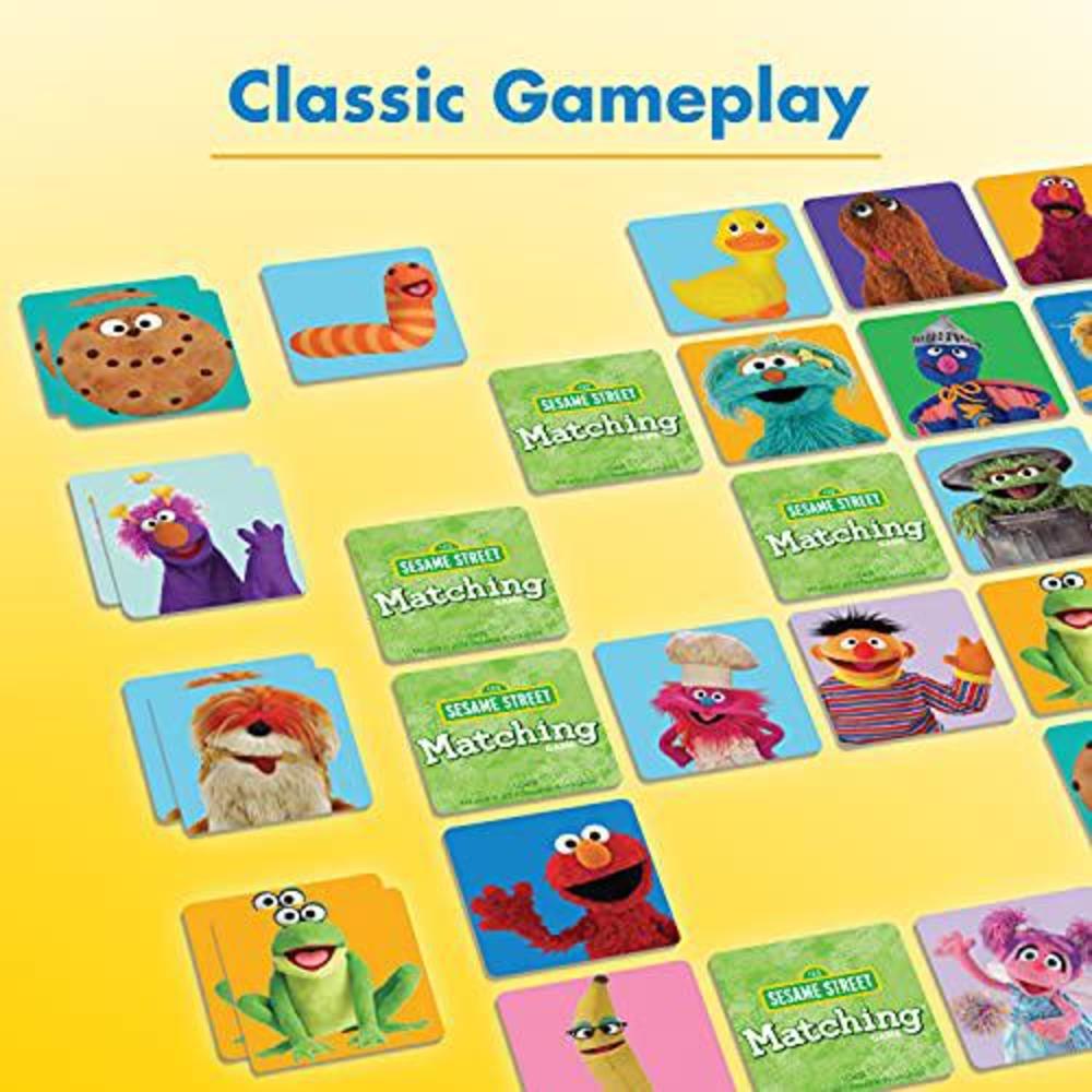 wonder forge sesame street matching game for boys & girls age 3 and up - a fun & fast memory game you can play over & over