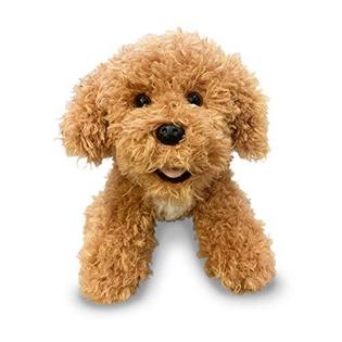 Aurora aurora labradoodle - plush stuffed animal puppy dog - adorable  goldendoodle for gifts, emotional support, toy - golden brown