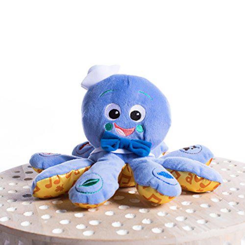 baby einstein octoplush musical octopus stuffed animal plush toy, age 3 month+, blue, 11"
