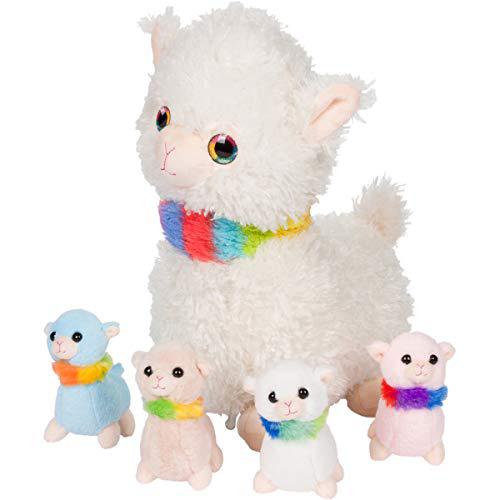 PixieCrush snugababies llama stuffed animals for girls ages 3 4 5 6 7 8 years; stuffed llama with 4 baby llamas in her tummy; toy pillow PixieCrush snugababies llama stuffed animals for girls ages 3 4 5 6 7 8 years; stuffed llama with 4 baby llamas in her tummy; toy pillow
