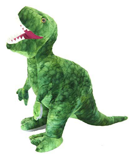 PLUSHLAND plushland tyrannosaurus 12 inch dinosaur stuffed animal plush toy,soft  green t-rex toys for toddlers kids children (green 12i