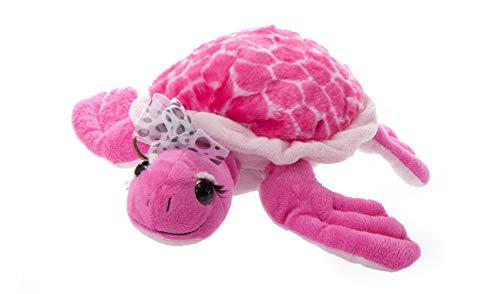 The Petting Zoo the petting zoo, lash'z pink sea turtle stuffed animal,  gifts for girls, plush toy 12 inches