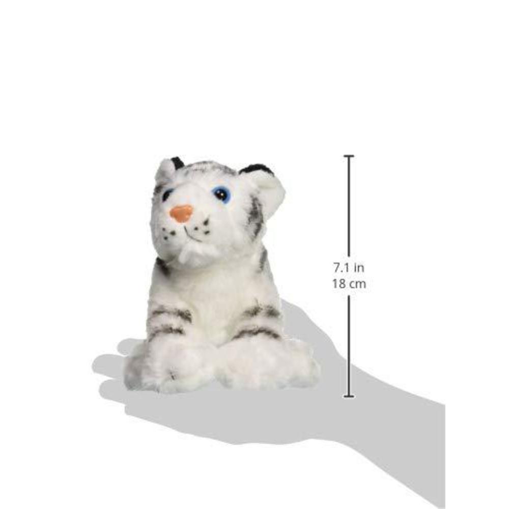 wild republic white tiger plush, stuffed animal, plush toy, gifts for kids, cuddlekins 8 inches,multicolor