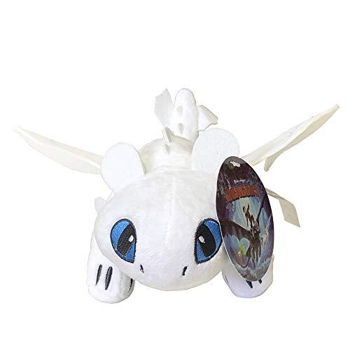 YUESUO how to train your dragon light fury toothless light fury stuffed animal plush doll toy dragons defenders of berk 10inch