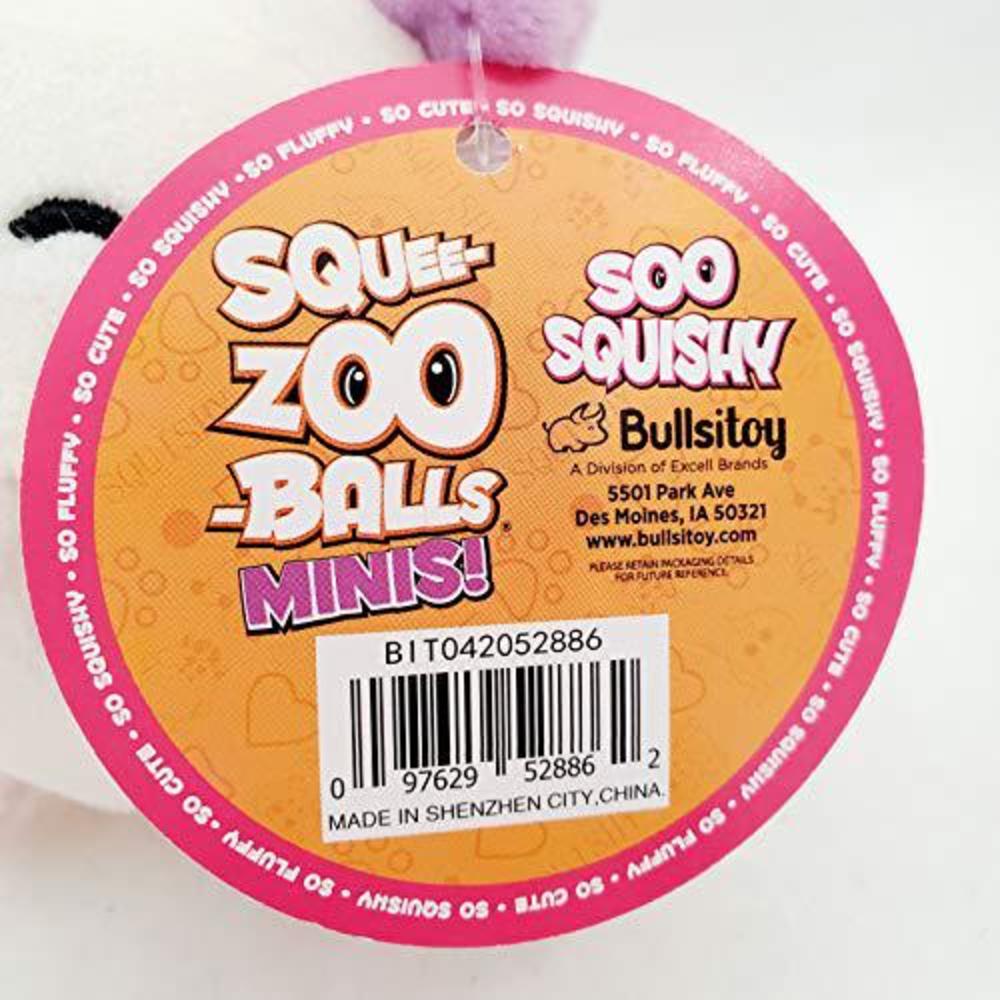 Bulls i Toy squee-zoo-balls minis - complete set of 10 plush clip ons