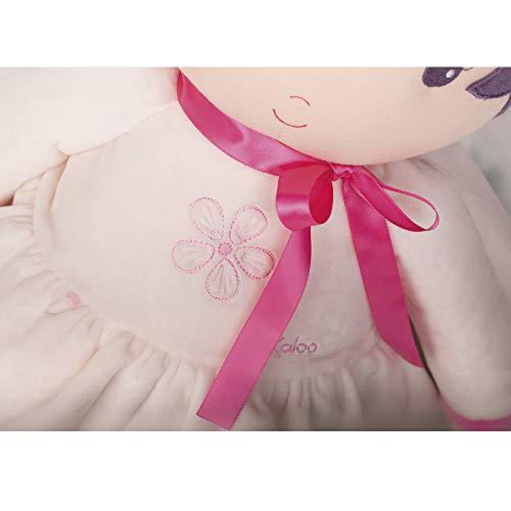 kaloo tendresse my first fabric doll perle k 31.2? xxl soft plush figure in cream dress and pink tulle petticoat with baby sa