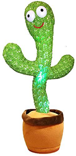 pbooo dancing cactus toy, talking singing cactus repeat and record your sound (120 pcs songs) (battery not included,1pc) sing