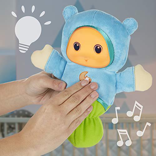 playskool lullaby gloworm toy with 6 lullaby tunes, blue ( exclusive)