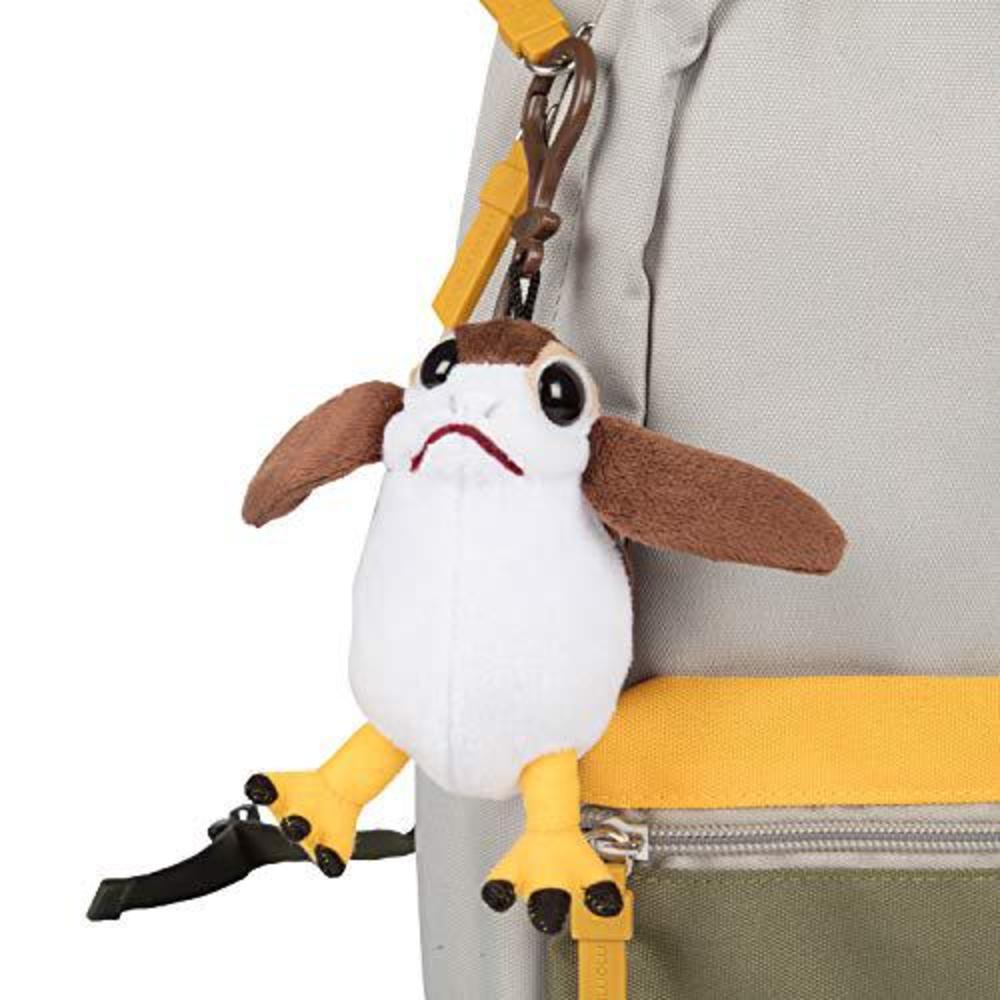 Seven20 star wars porg plush clip-on key chain - star wars accessory keychain & backpack clip - 4.5"