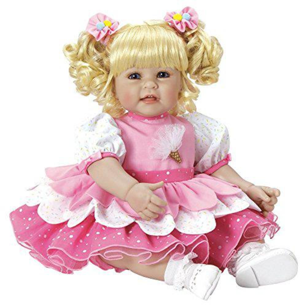 Adora Dolls adora toddler doll ice cream party with layered petal party dress and pom pom hair accessories