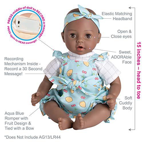 Adora Dolls adora interactive baby doll with voice recorder - wrapped in love - sweetheart baby