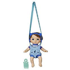 Baby Alive littles by baby alive, carry ?n go squad, little matteo brown hair boy doll, carrier, accessories, toy for kids ages 3 years 