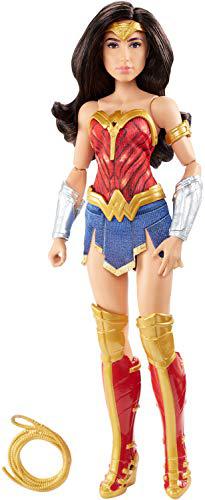 mattel wonder woman 1984 wonder woman doll (~12-in) wearing superhero fashion and accessories, with lasso, for 6 year olds an