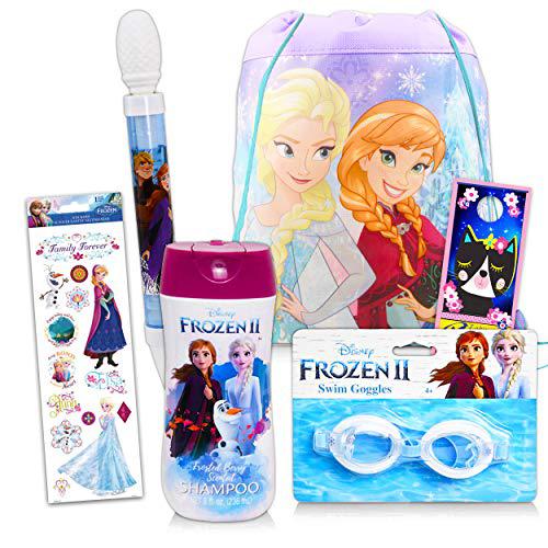 Disney Studio disney frozen bathroom pool set mega bundle ~ 6 pc frozen bath and pool toys, shampoo, stickers, goggles, and more! (disney b