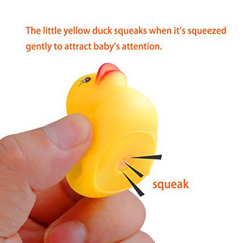 louhua 50pcs rubber ducks for baby bath toy shower birthday party favors gift