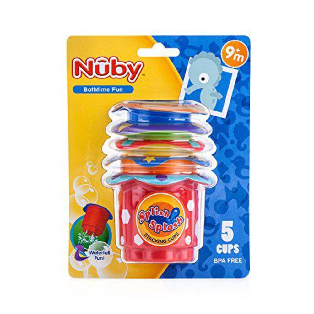 nuby bath time fun splish splash cups